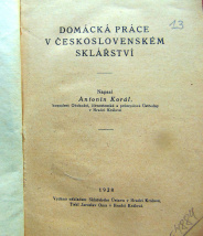 Domácká práce v&nbsp;Československém sklářství - kniha